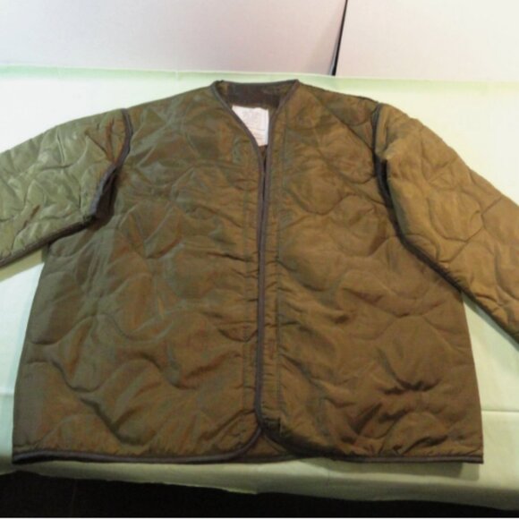 NEW M-65 MILITARY FIELD JACKET COAT LINER QUILTED INSULATED GREEN LARGE LD 6030